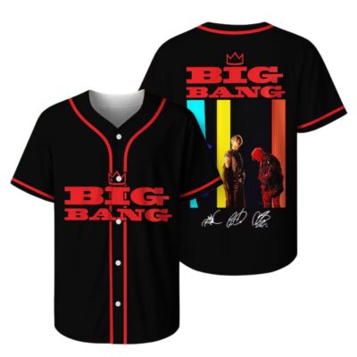 BIGBANG Biiig Concept Kpop Baseball Jersey