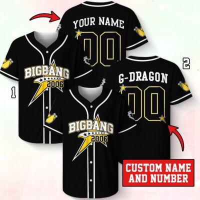 BIGBANG Is Back Custom Baseball Jersey