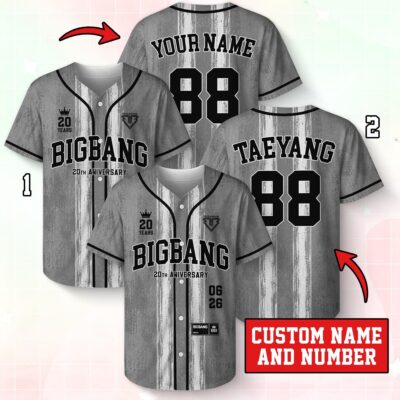 BIGBANG 2026 World Tour Mesh Custom Baseball Jersey