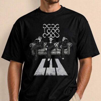 BIGBANG Black White Kpop Band T-shirt