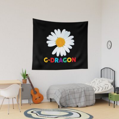 G Dragon Colorful Daisy Art Tapestry