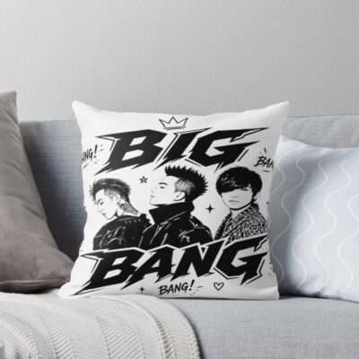 Bigbang Band Kpop Music Design Throw Pillow